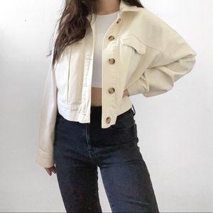 Cream / Ivory denim jacket